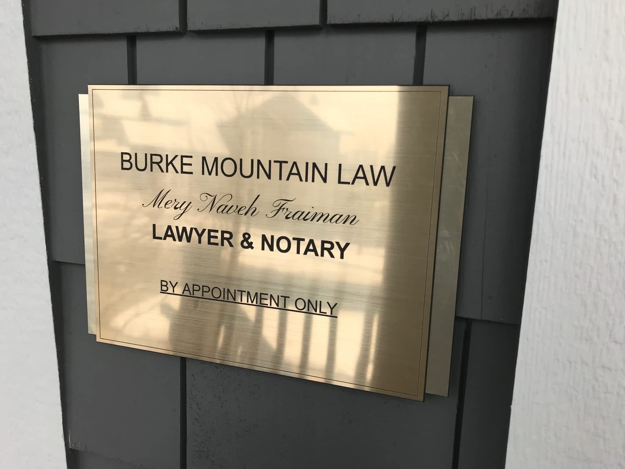 photo Burke Mountain Law - Mery Naveh Fraiman, Lawyer & Notary