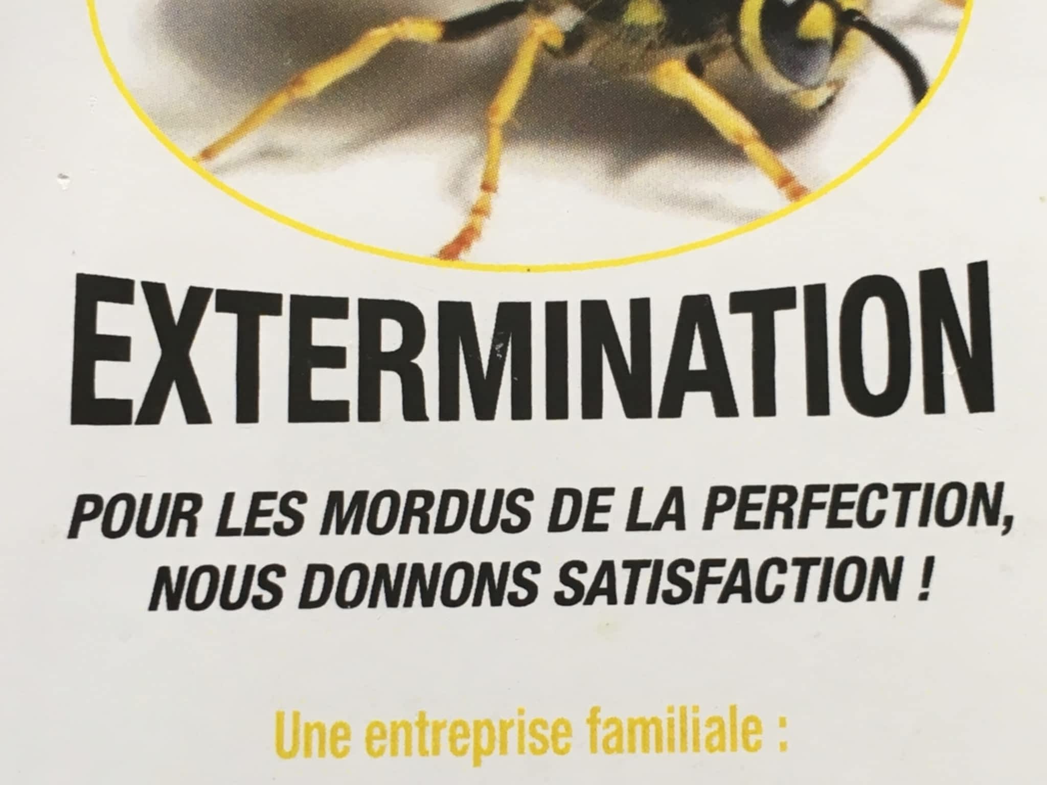 photo André Robitaille Extermination