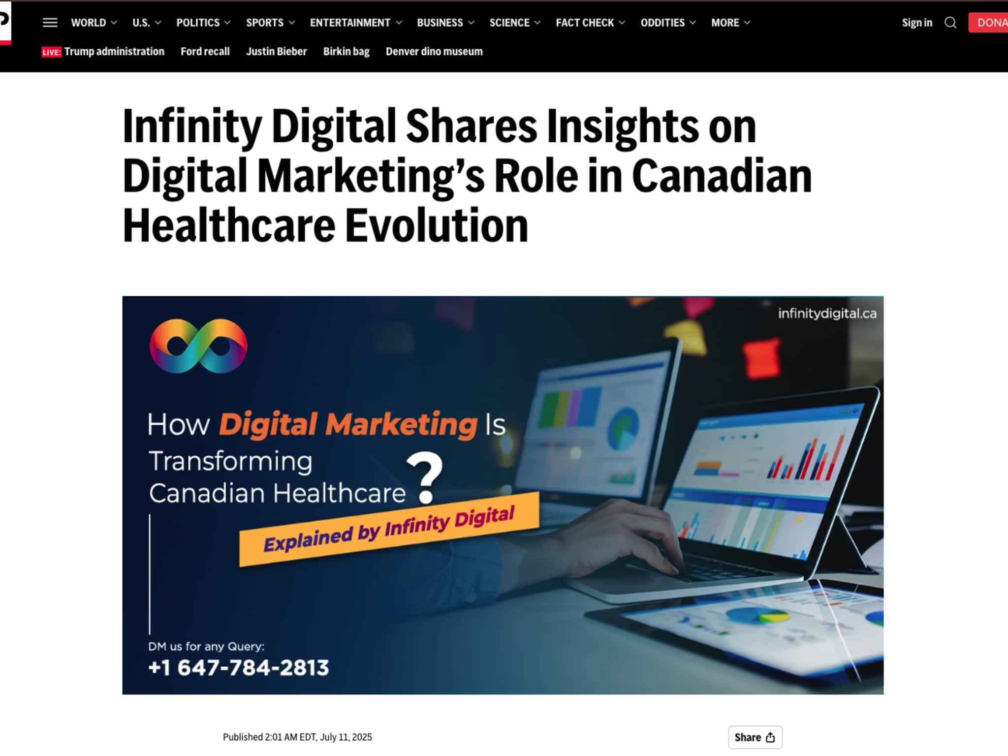 photo Infinity Digital Mississauga | Digital Marketing & Web Design Agency