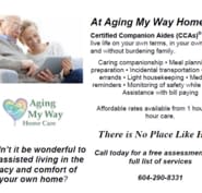 Aging My Way Home Care Inc Opening Hours 301 2227 St Johns St Port Moody