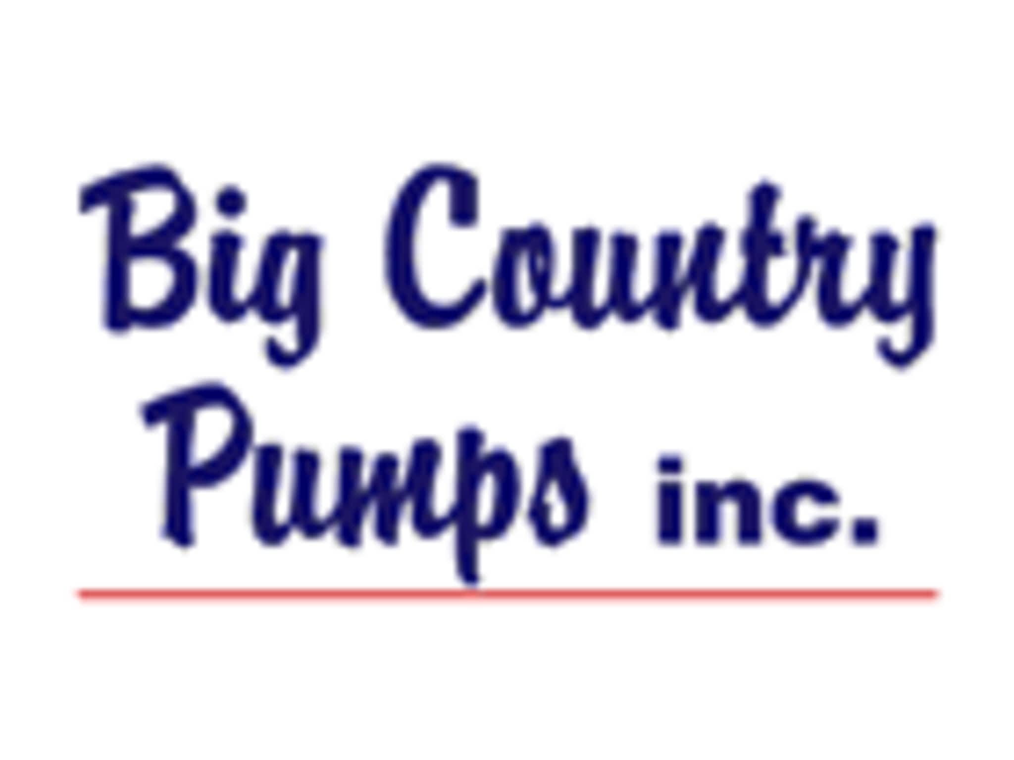 photo Big Country Pumps Inc