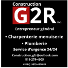 Construction G2R Inc.Entrepreneur Général - Logo