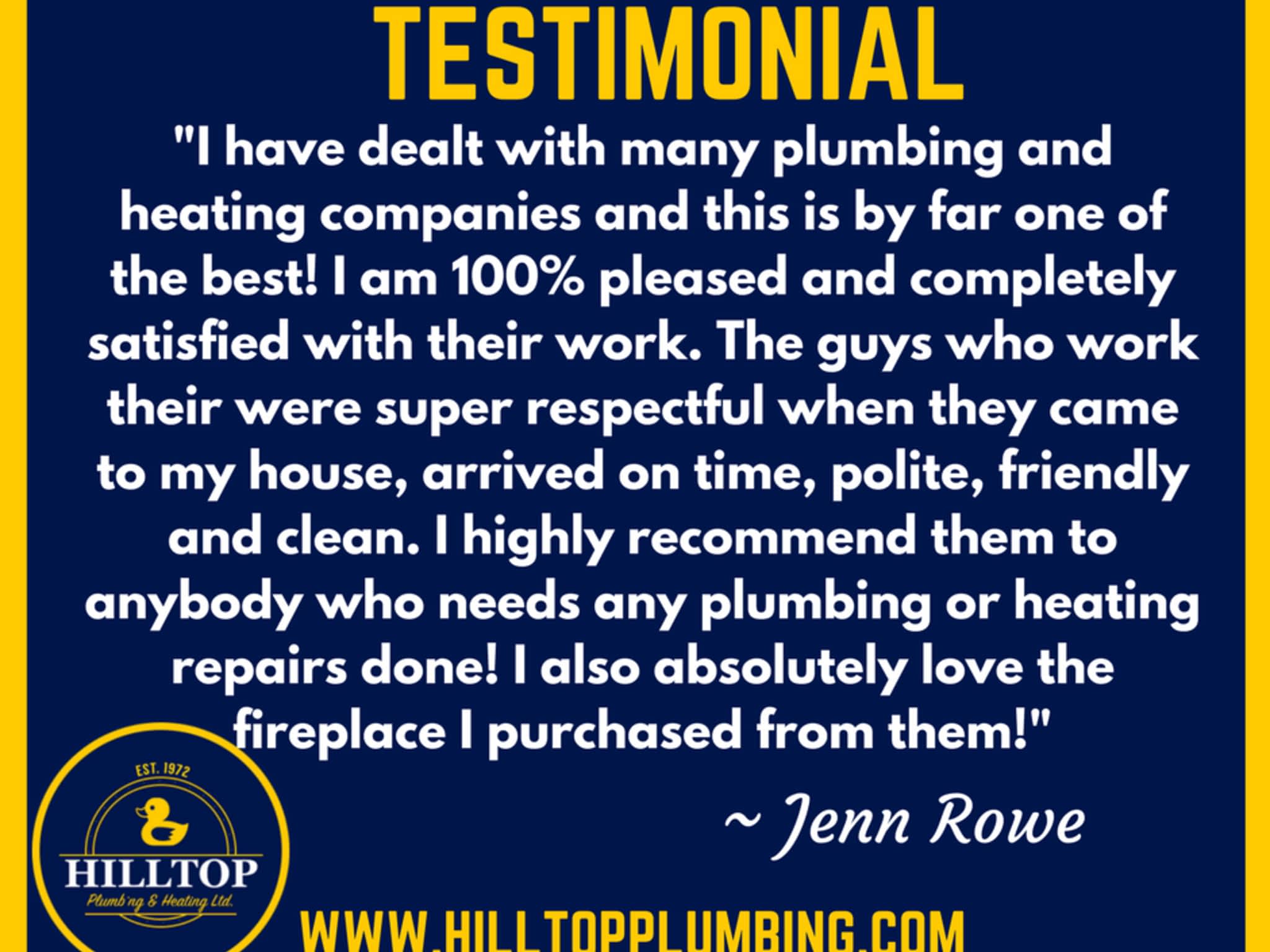 photo Hilltop Plumbing and Heating 2016