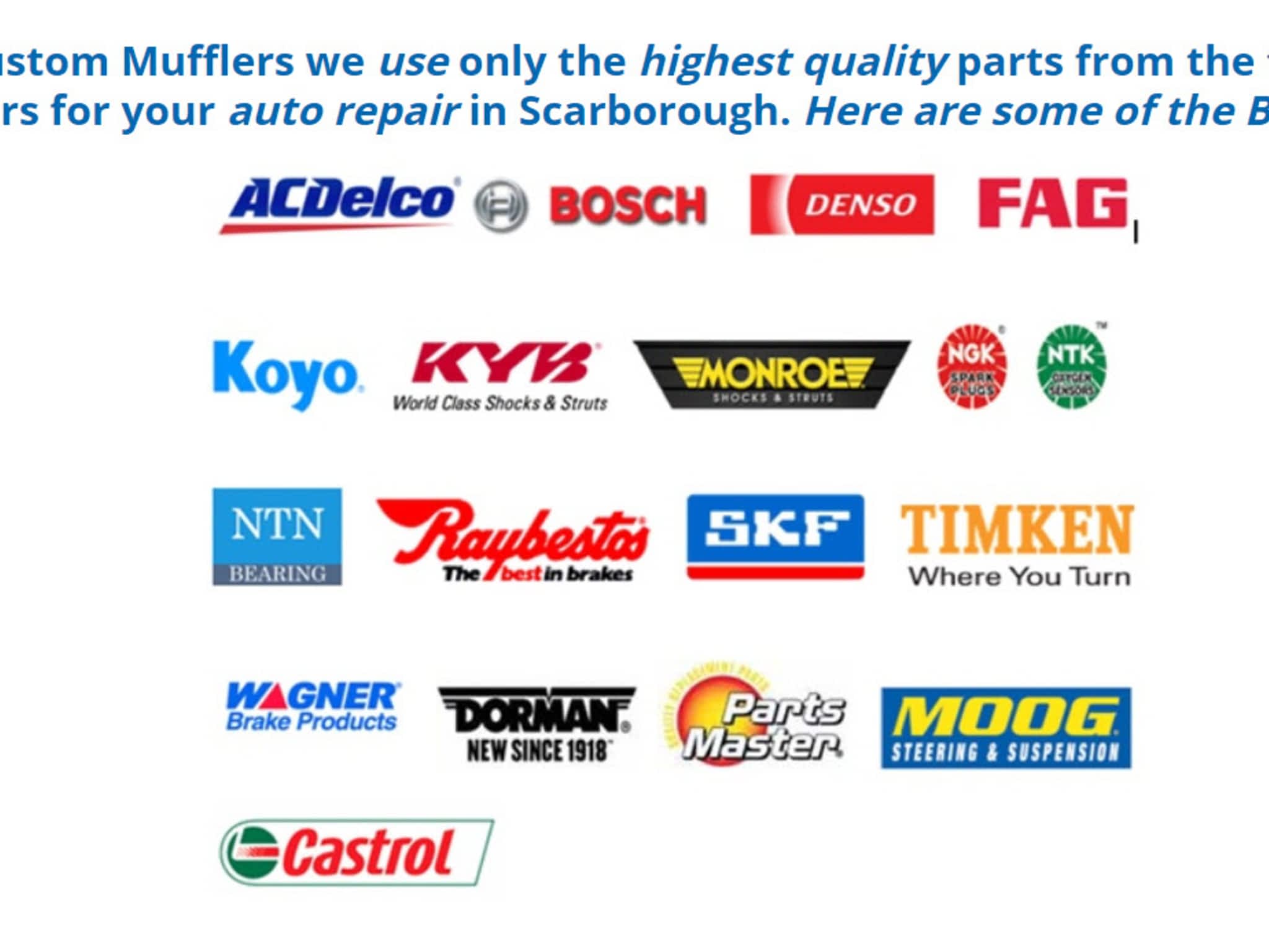 photo Canada Custom Mufflers & Brakes Inc