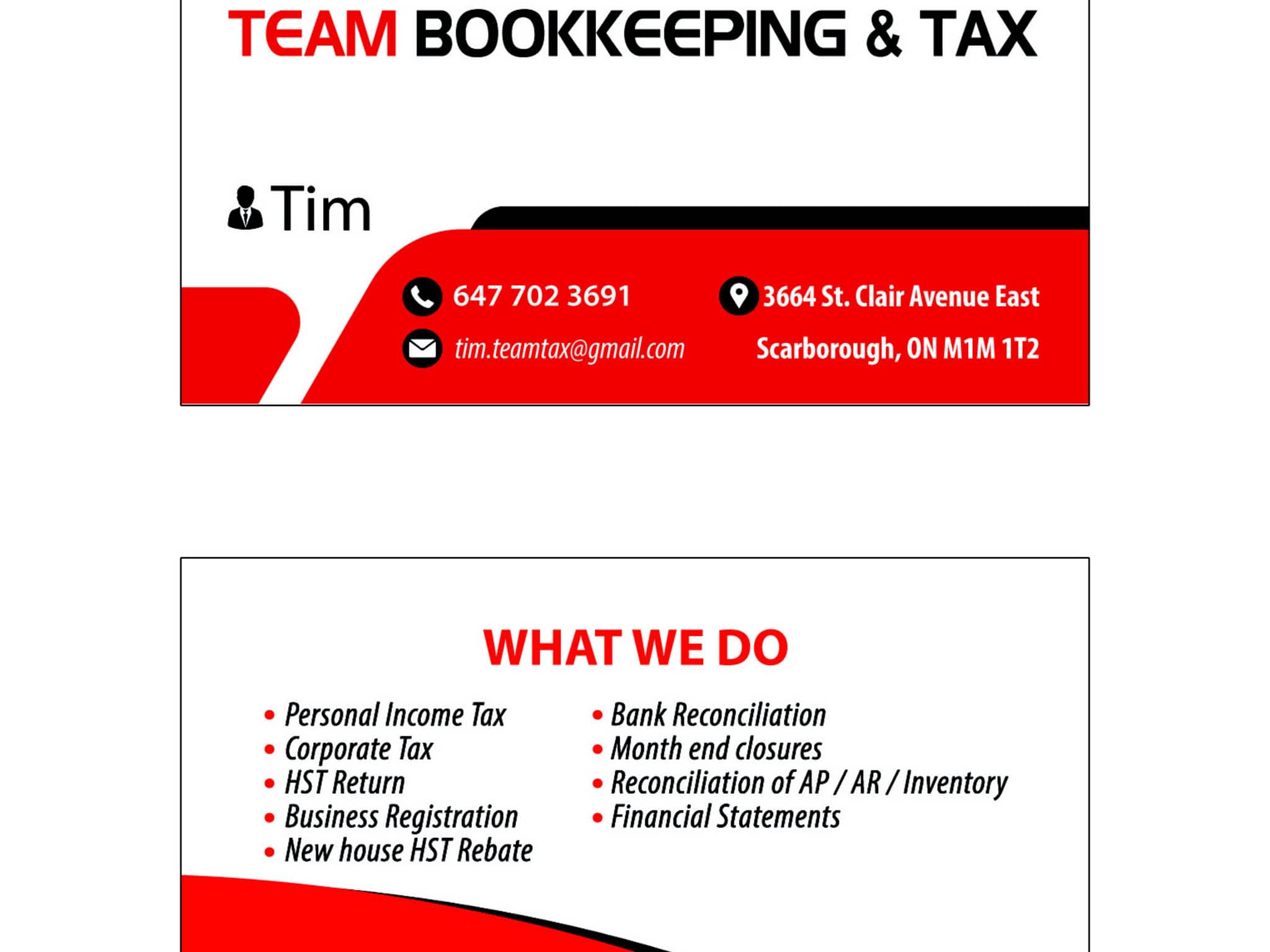 photo Team Bookkeeping and Tax