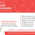 Soins Podologiques Martine Gagnon Infirmière Clinicienne - Podologues