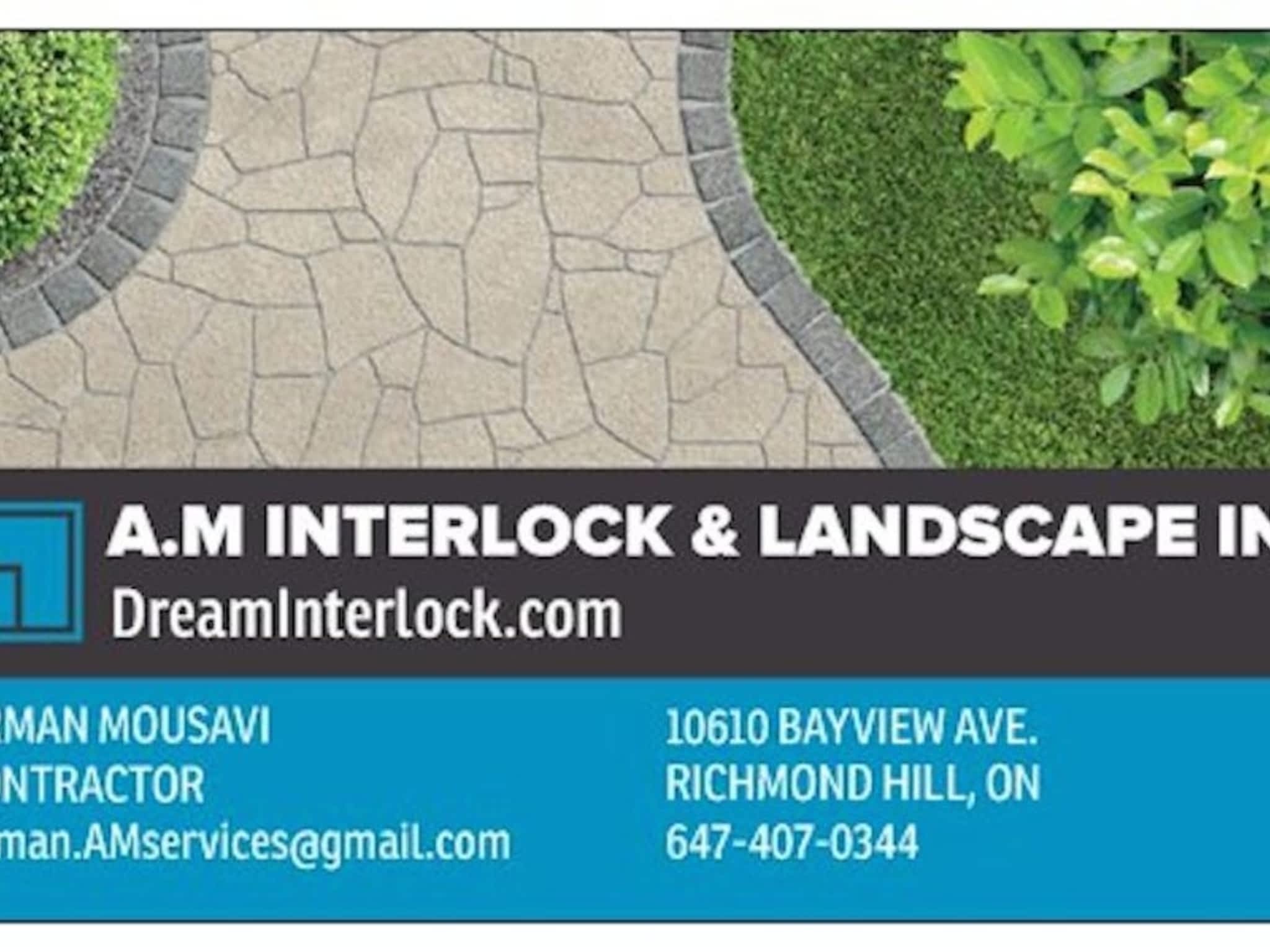 photo A.M Interlock & Landscaping Inc.