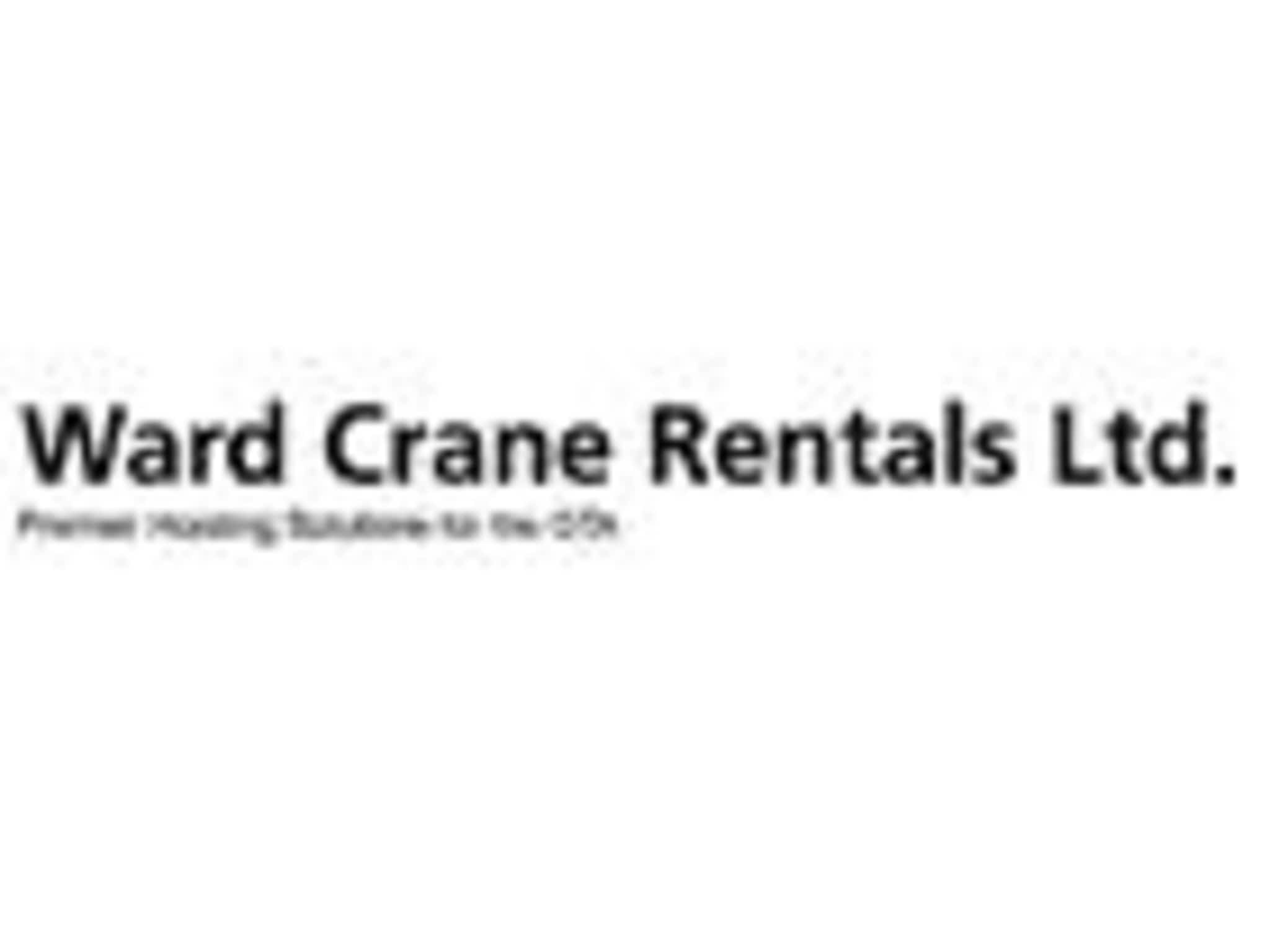 photo Ward Crane Rentals Ltd