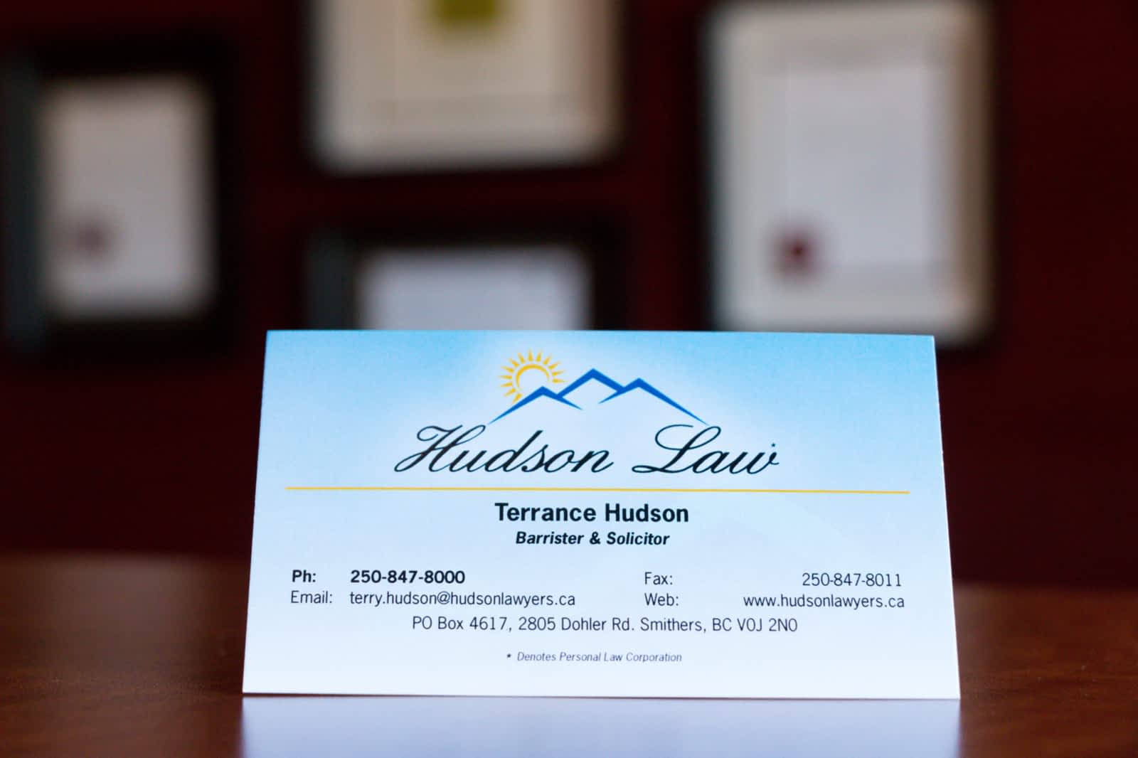 Terrance E Hudson Law Office - Opening Hours - 2805 Dohler Rd, Smithers, BC