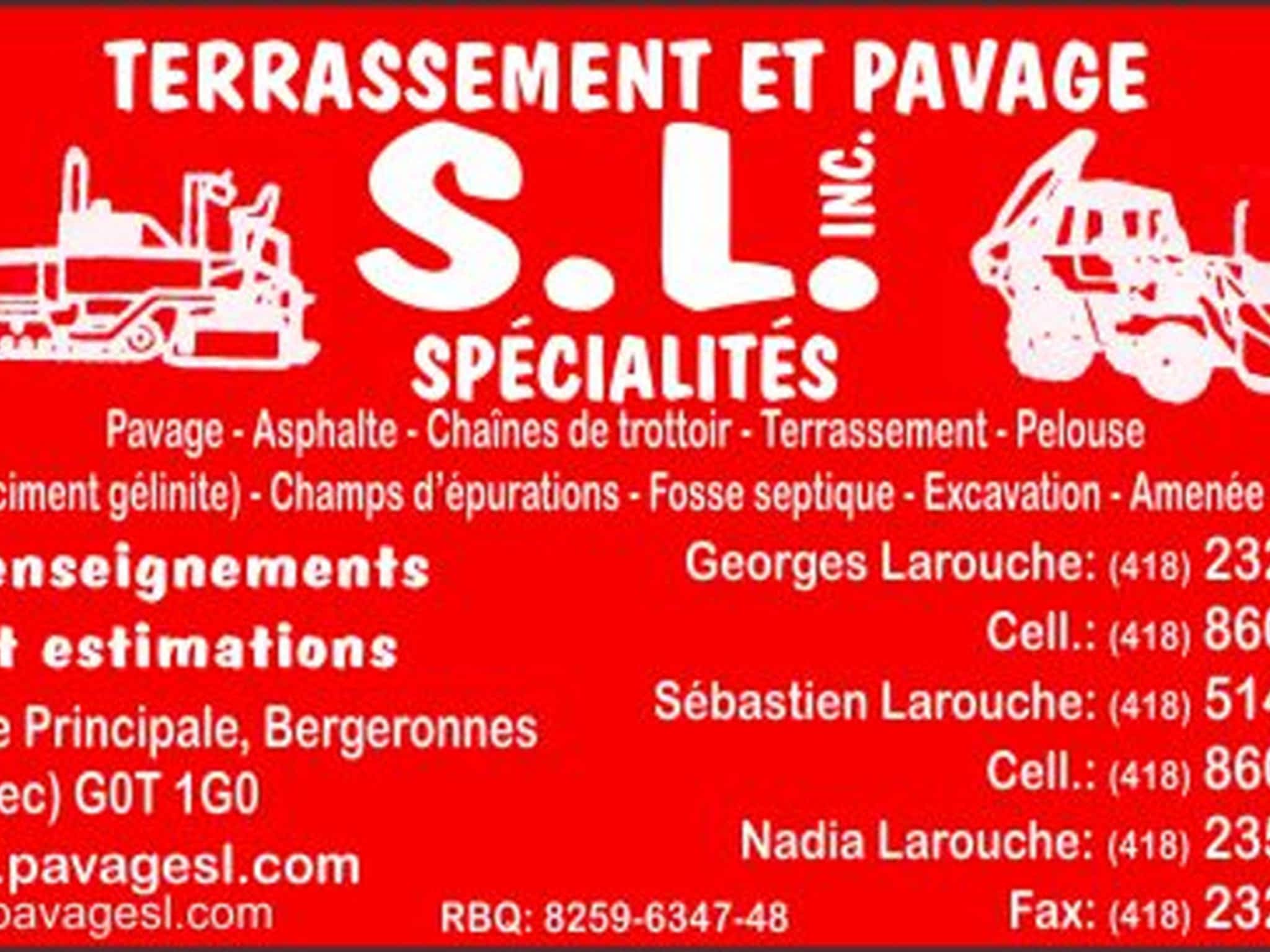 photo Terrassement et pavage SL