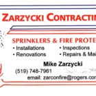 Zarcon Fire Zarzycki Contracting Inc - Automatic Fire Sprinkler Systems