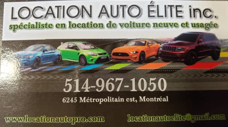Location Auto Élite - Opening Hours - 6245 Boul Métropolitain E,  Saint-Léonard, QC