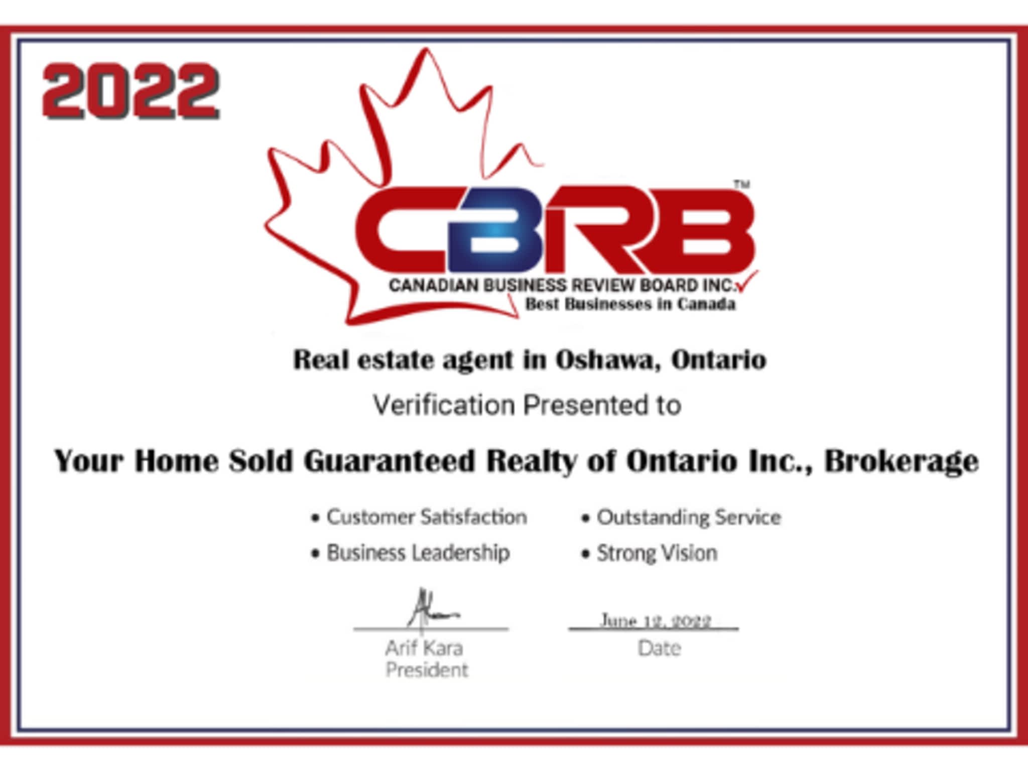 photo Your Home Sold Guaranteed Realty of Ontario Inc. - Brokerage