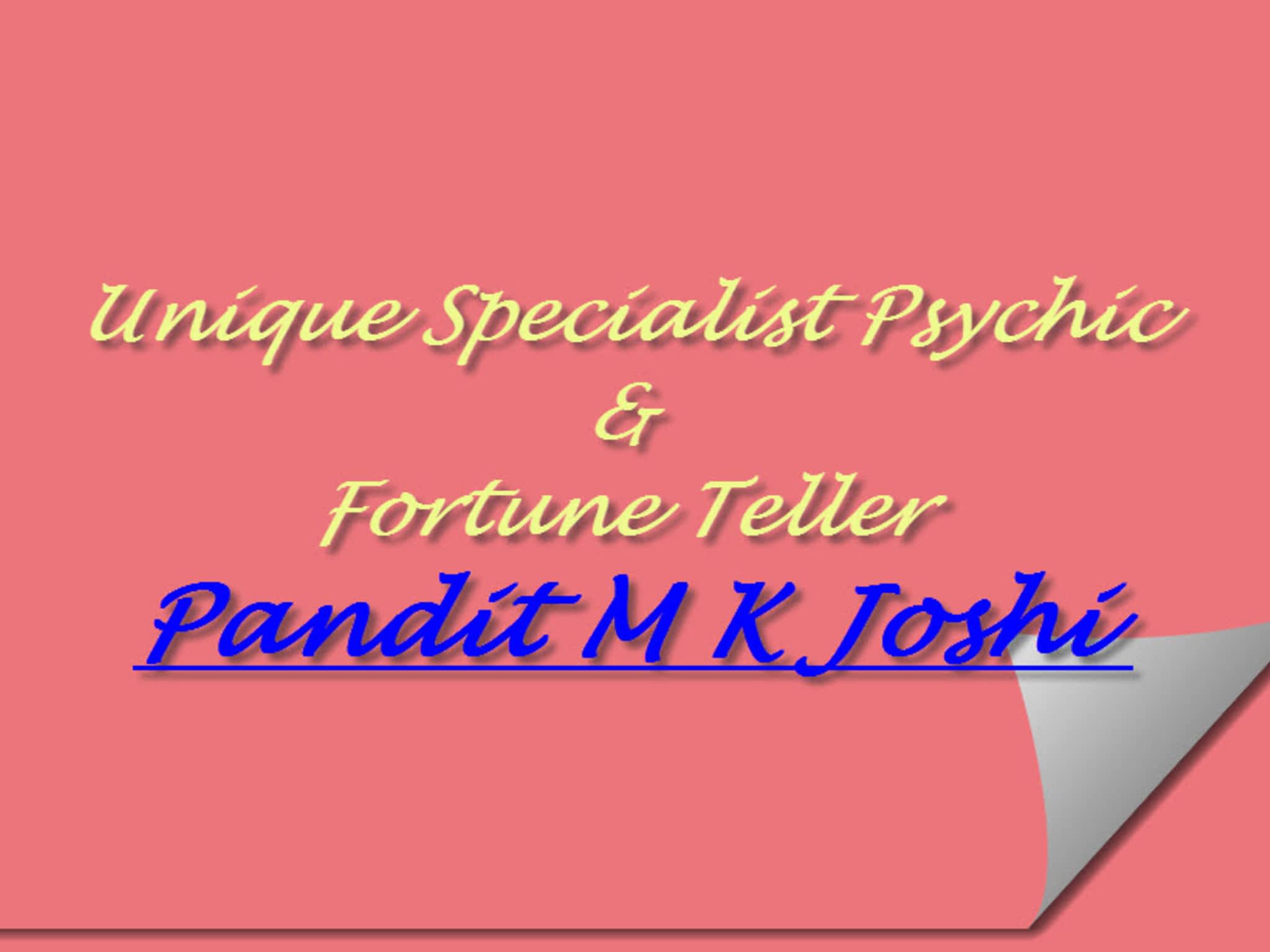 photo Unique Specialist Psychic & Fortune Teller Pandi t M K Joshi
