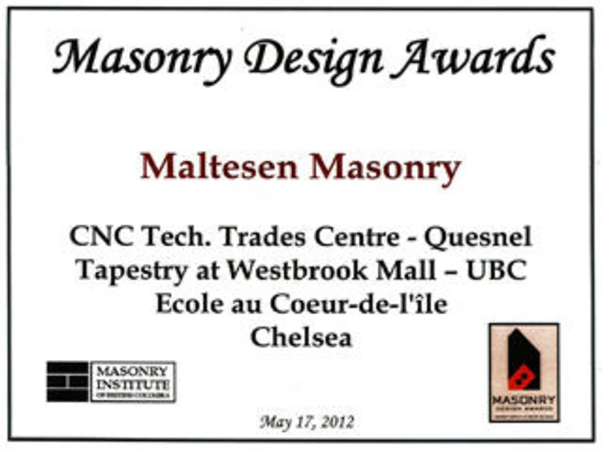 photo Maltesen Masonry Ltd