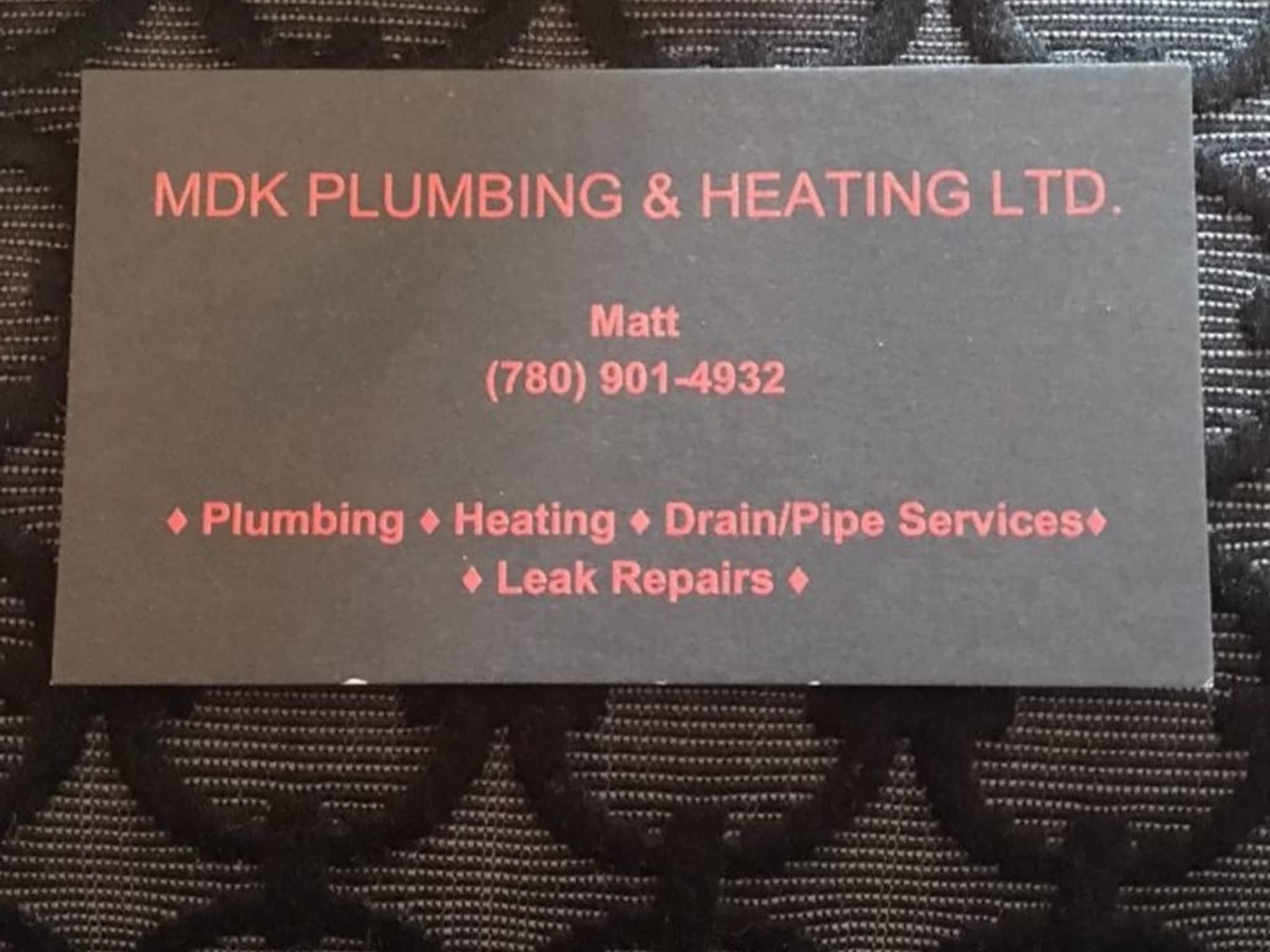 photo MDK Plumbing & Heating Ltd