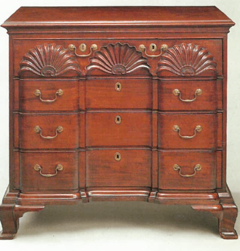 High chest of drawers, American