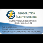 Prosolution Électrique Inc. - Electricians & Electrical Contractors