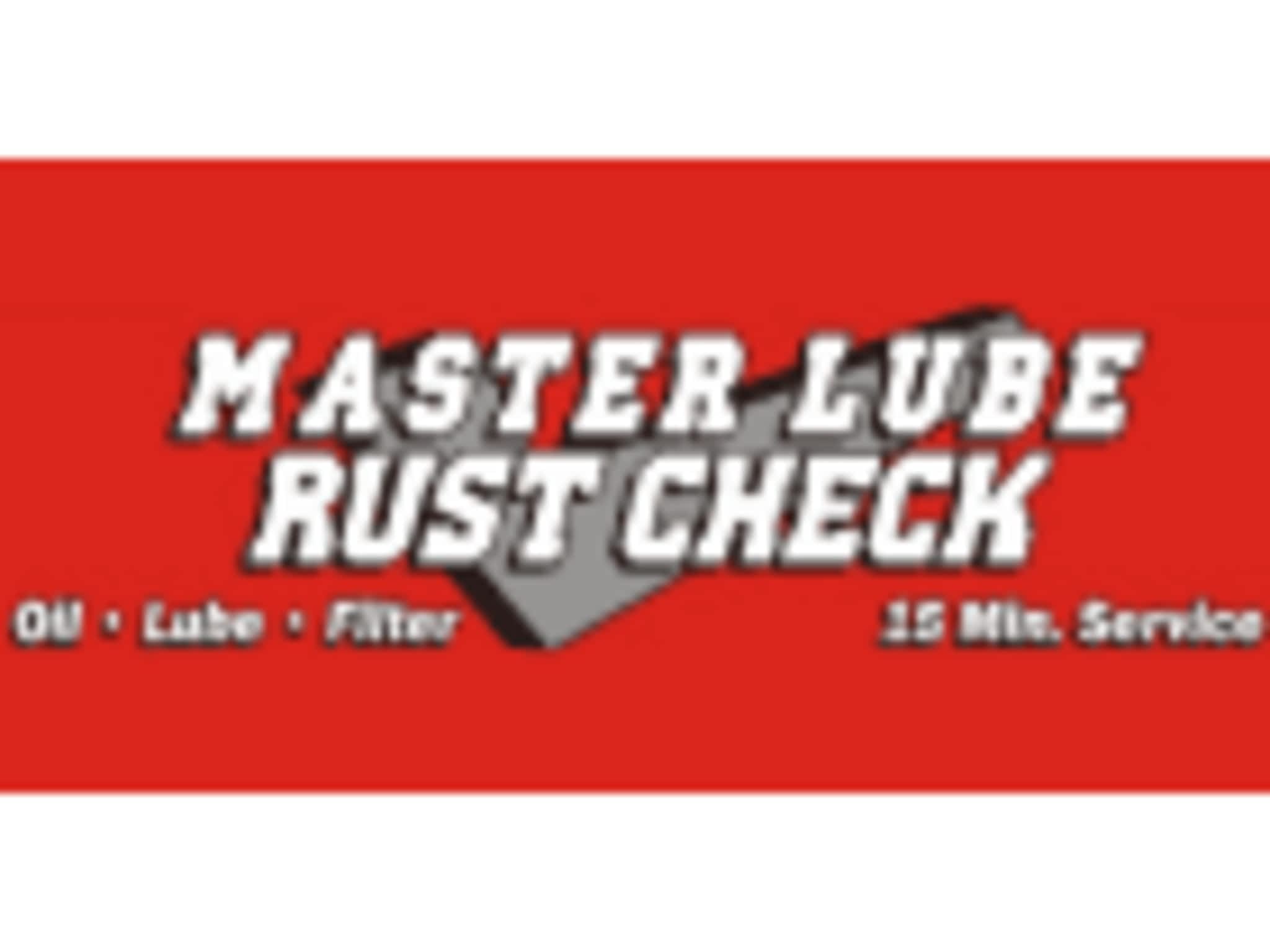 photo Master Lube Rust Check