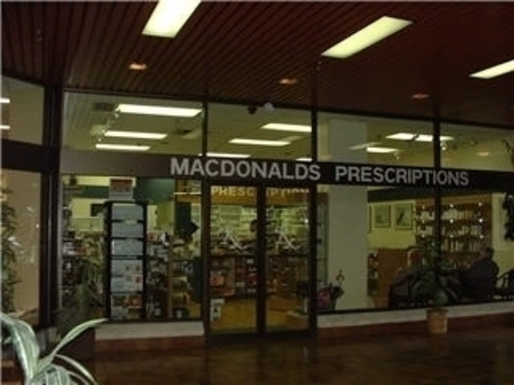 photo Macdonald's Prescriptions @ Fairmont Medical Building