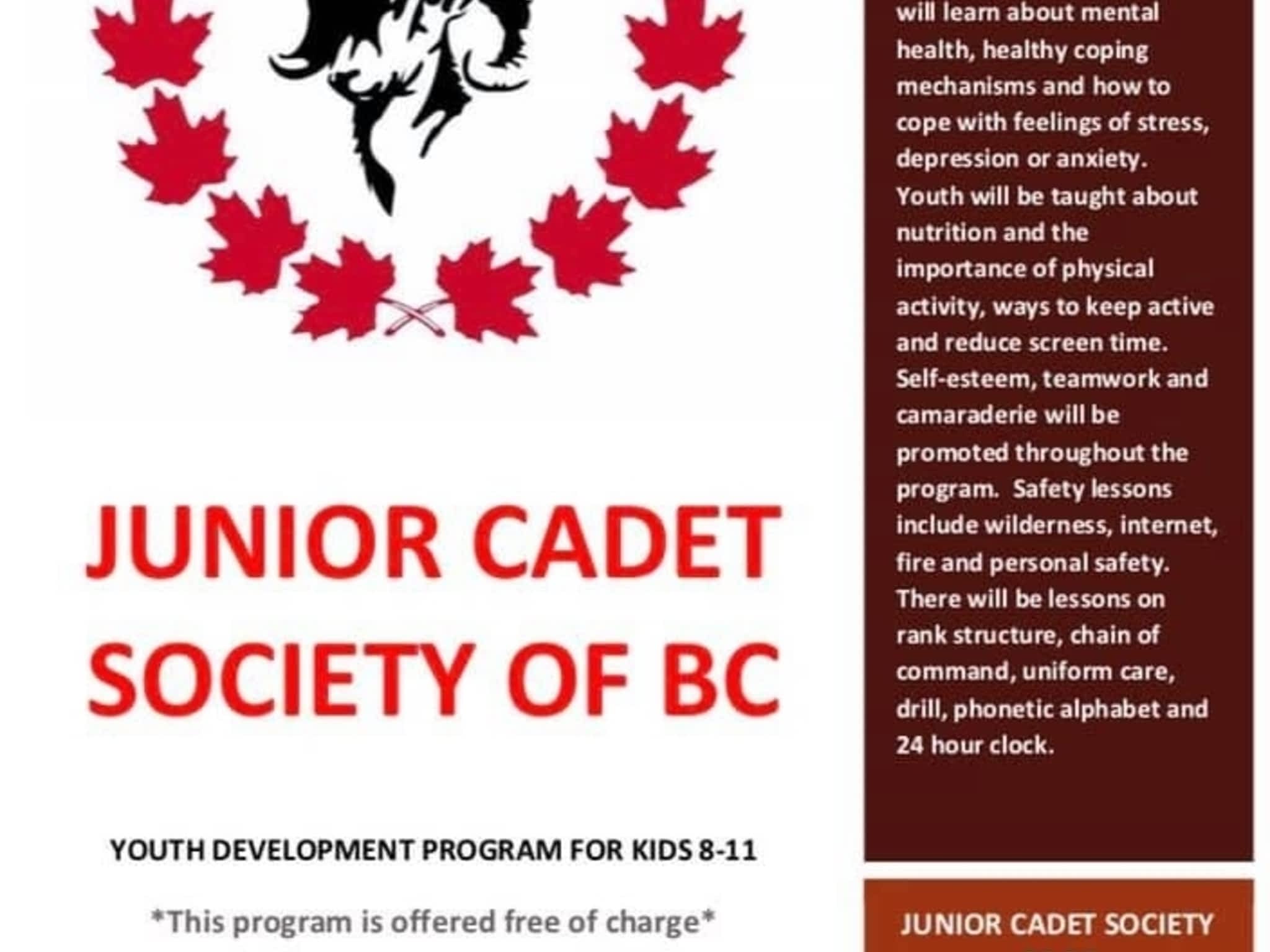 photo Junior Cadet Society of BC