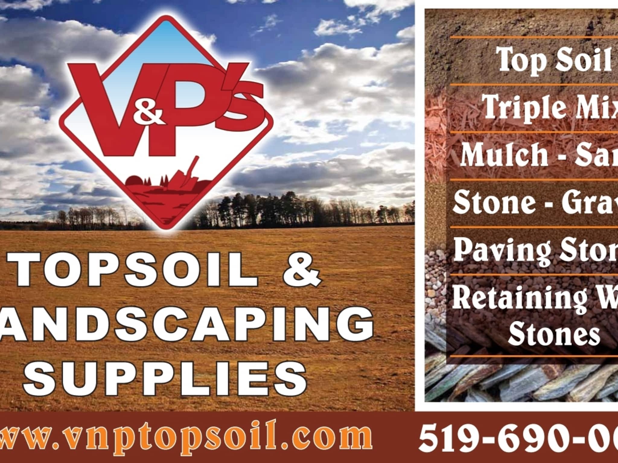 photo V&P's Topsoil and Landscape Supplies