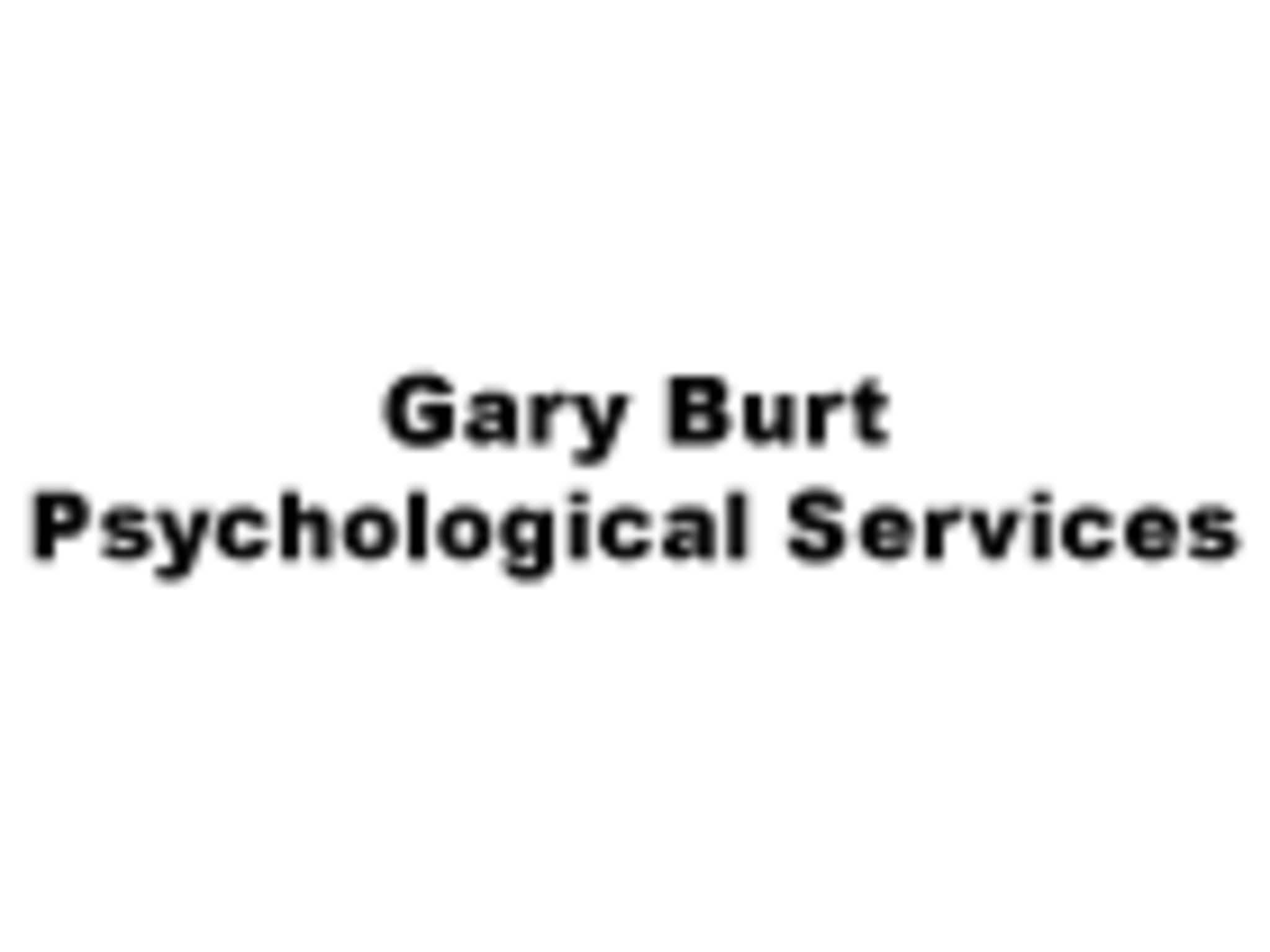 photo Gary Burt Psychological Services