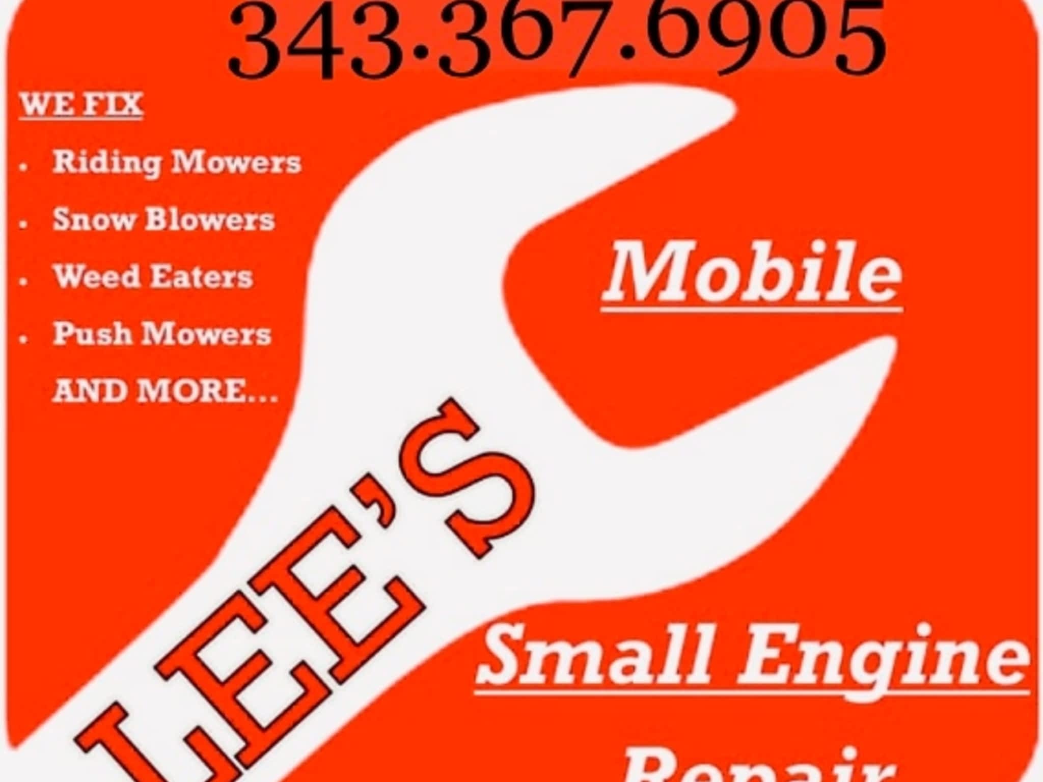 Lee's Mobile Small Engine Repair Canpages
