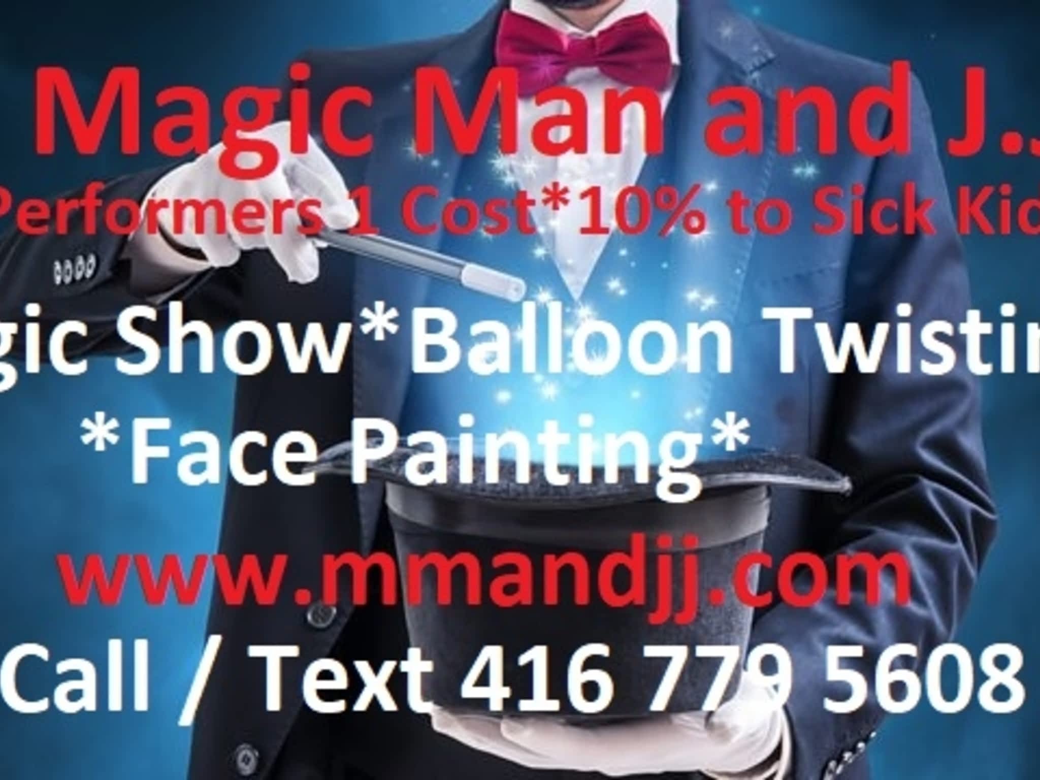 photo Magic Man & J.J. Magic Shows Face Painting & Balloon Twisting