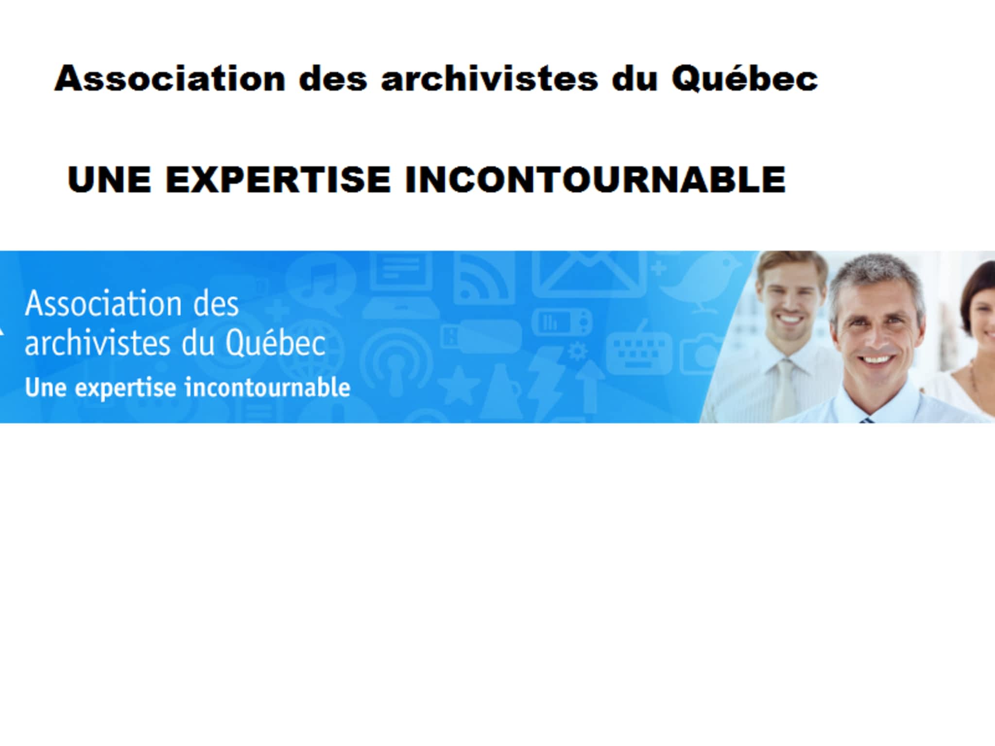 photo Association des Archivistes du Québec