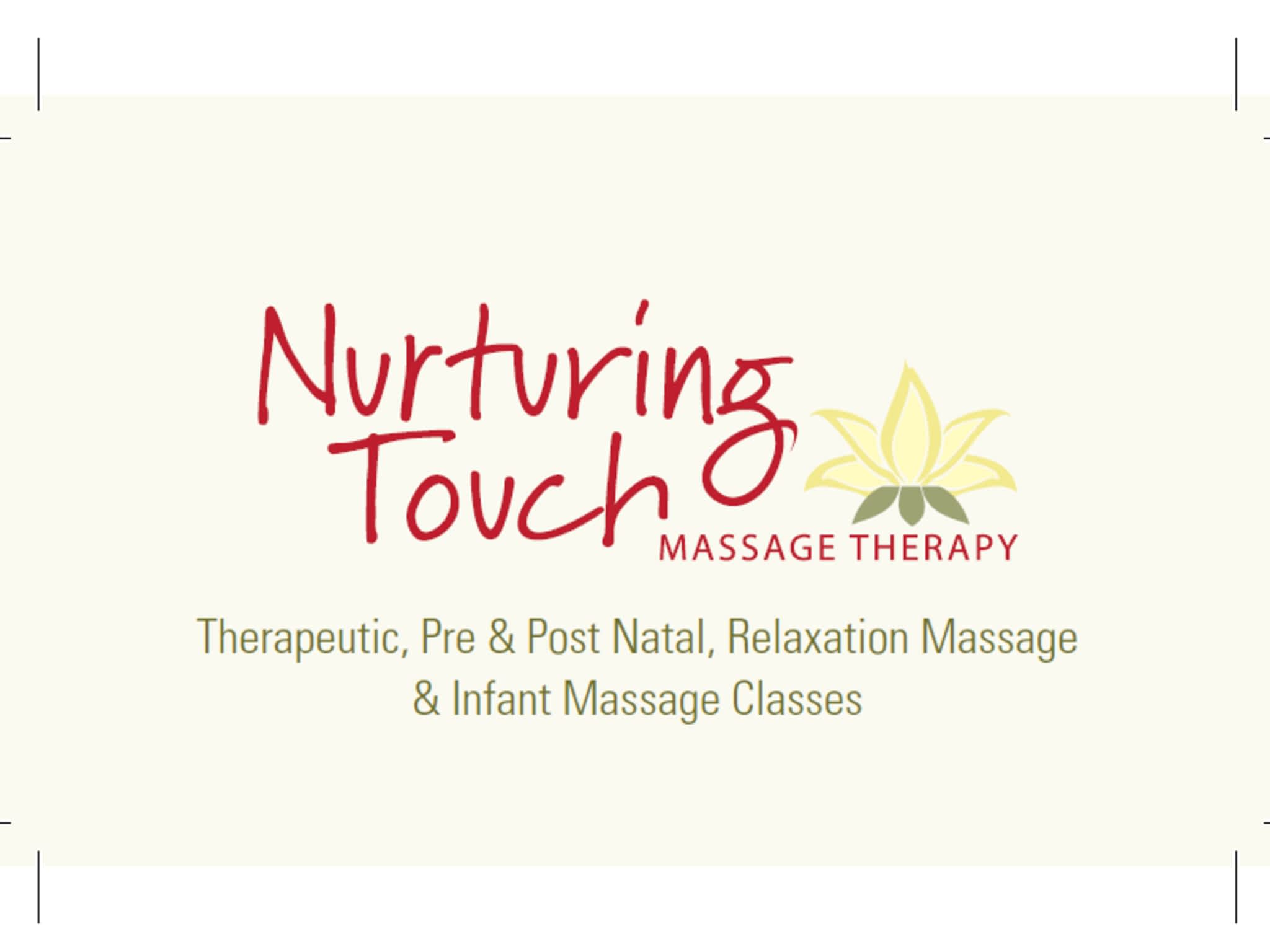 photo Nurturing Touch Massage Therapy