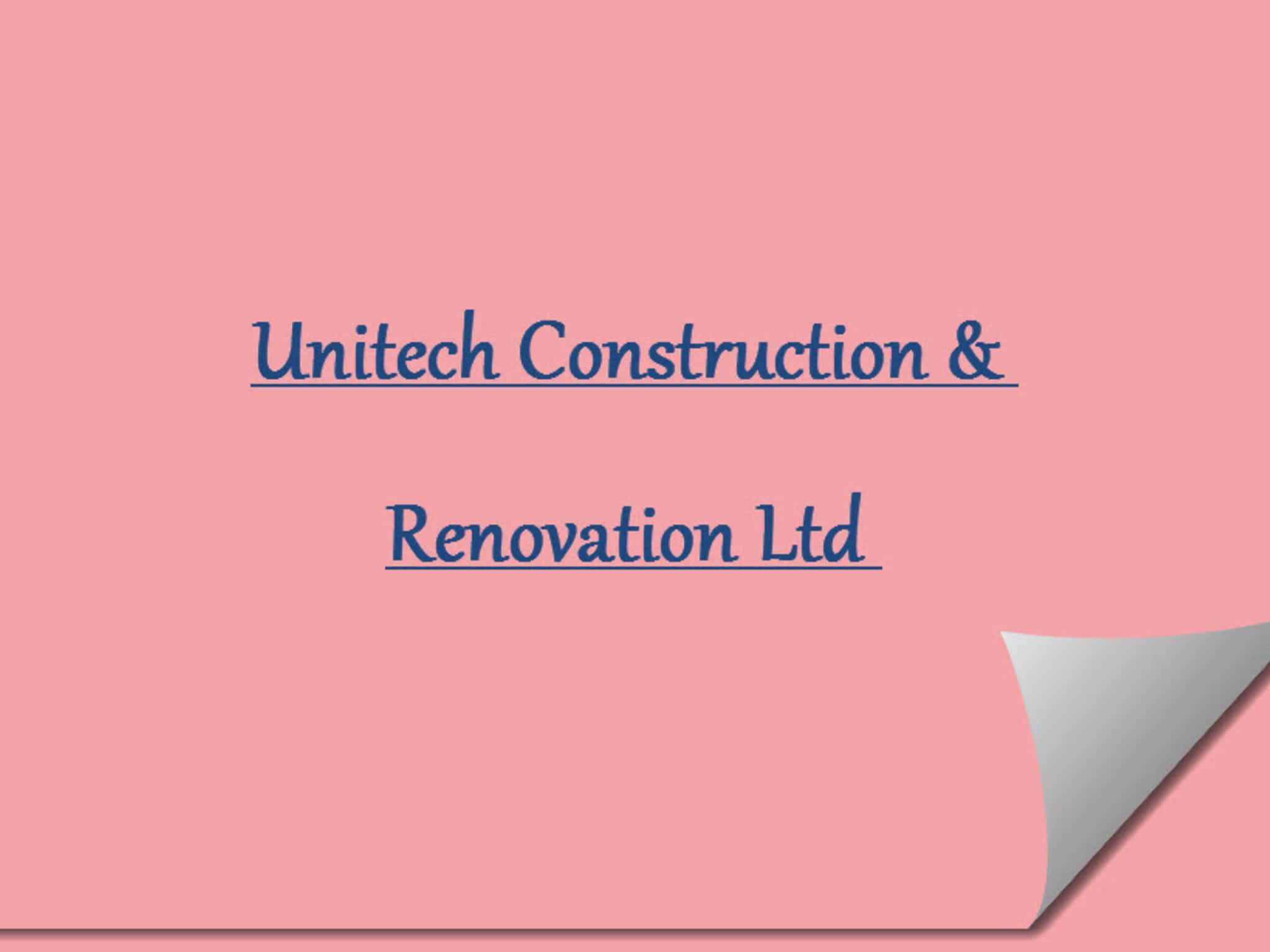photo Unitech Construction & Renovation Ltd