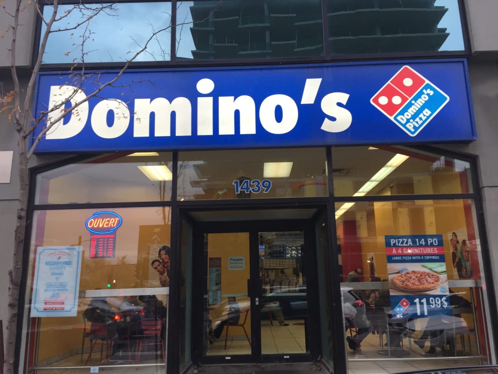 Domino's Pizza Menu, Horaire et Prix 1439, boul RenéLévesque O