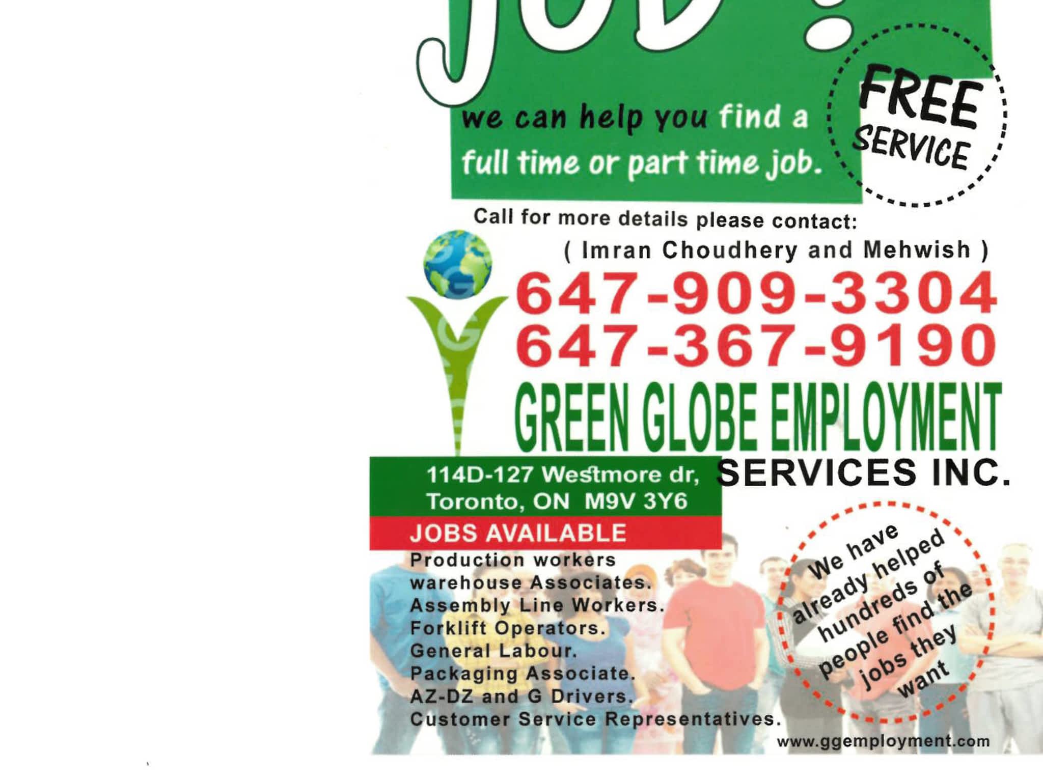 photo Green Globe Employment Services Inc