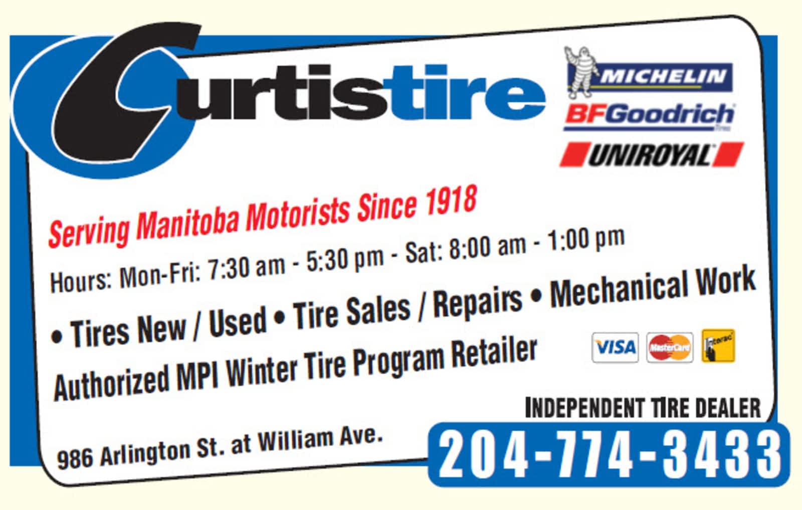 Used Tires Winnipeg >> Curtis Tire Service Opening Hours 986 Arlington St Winnipeg Mb Used Tires Winnipeg >> Curtis Tire Service Opening Hours 986 Arlington St Winnipeg Mb