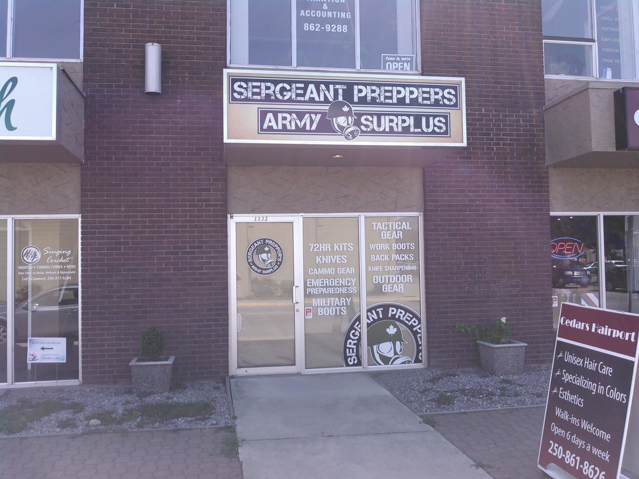 Sergeant Preppers Army Surplus Kelowna, BC 1133 Sutherland Ave Canpages
