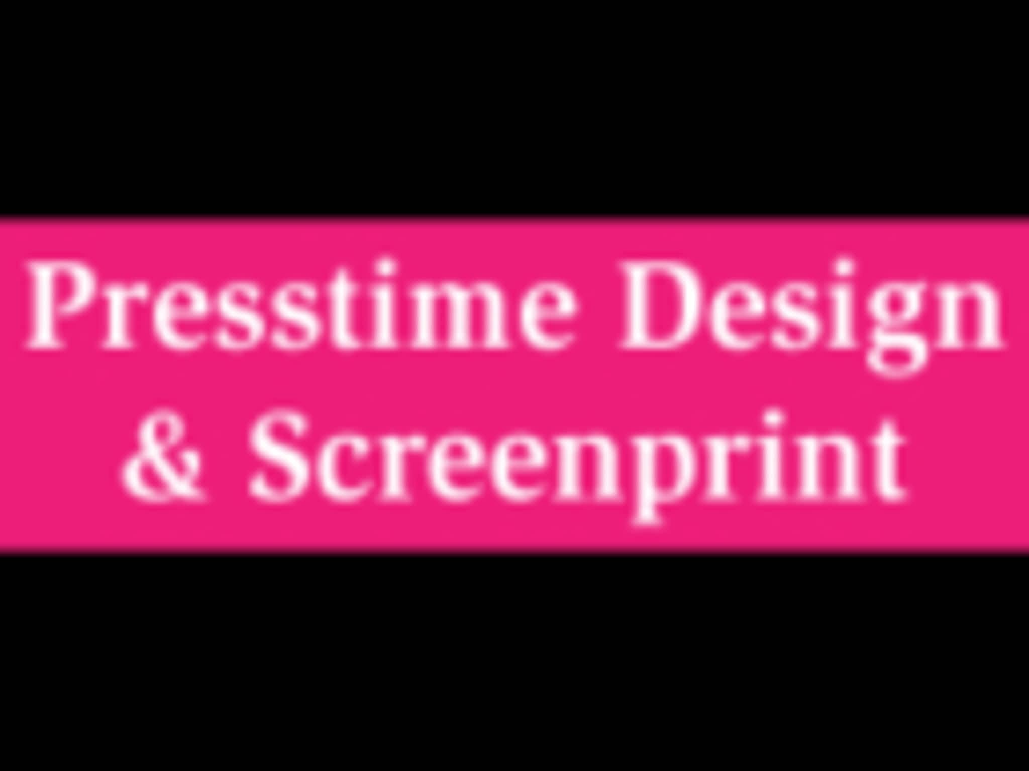 photo Presstime Design & Screenprint