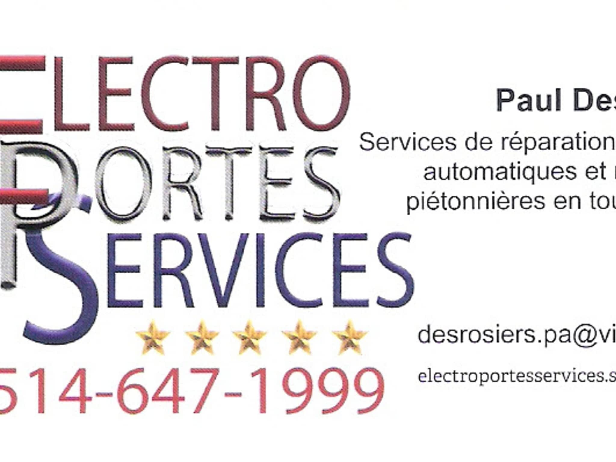 photo Electro Portes Services Inc