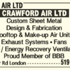 Crawford Air Ltd - Sheet Metal Work