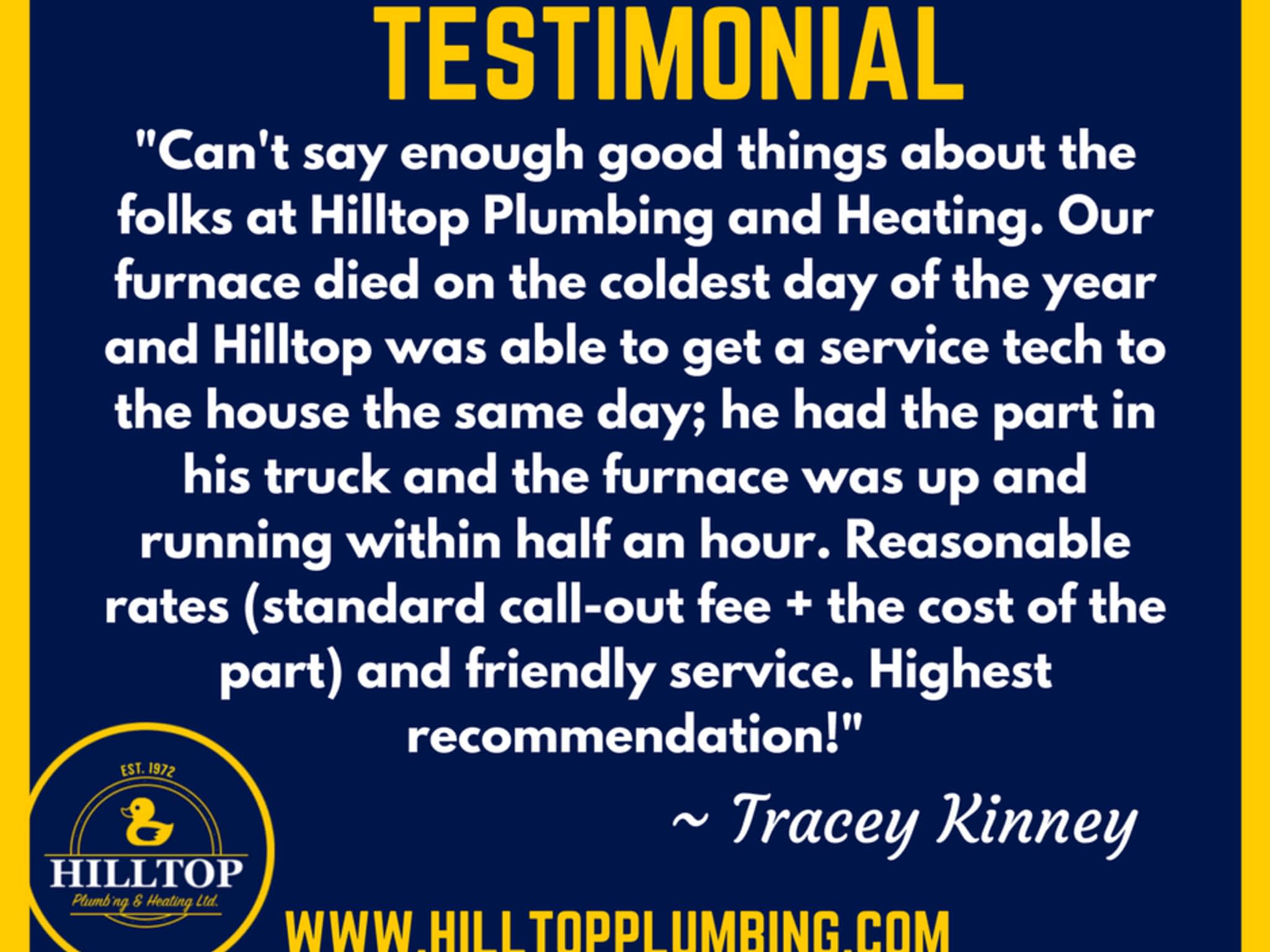 photo Hilltop Plumbing and Heating 2016