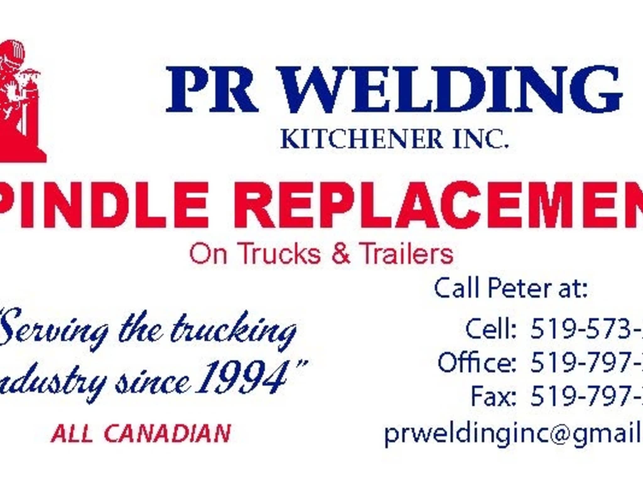 photo PR Welding Kitchener Inc, Spindle Replacement