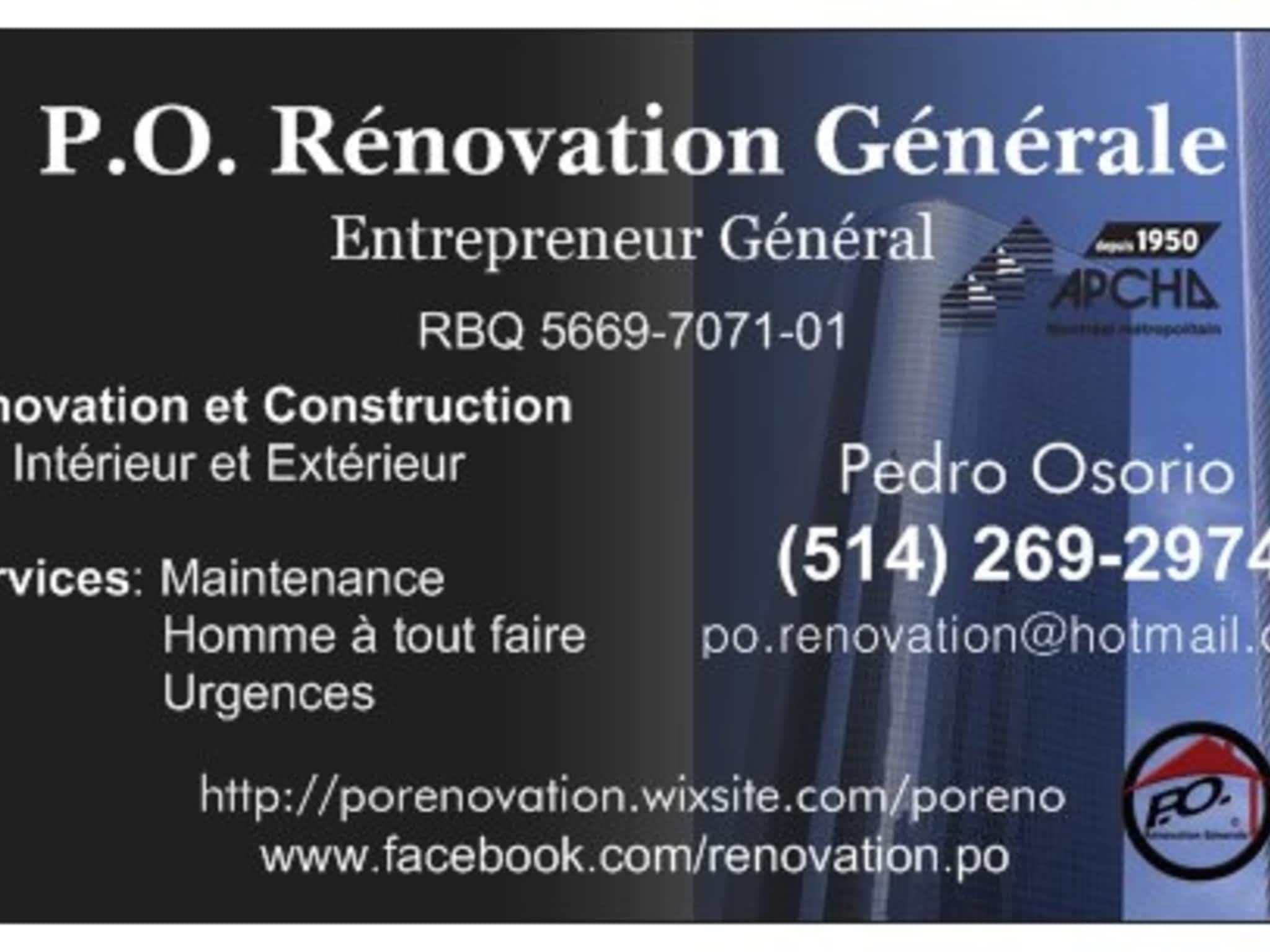 photo P O Rénovation Générale