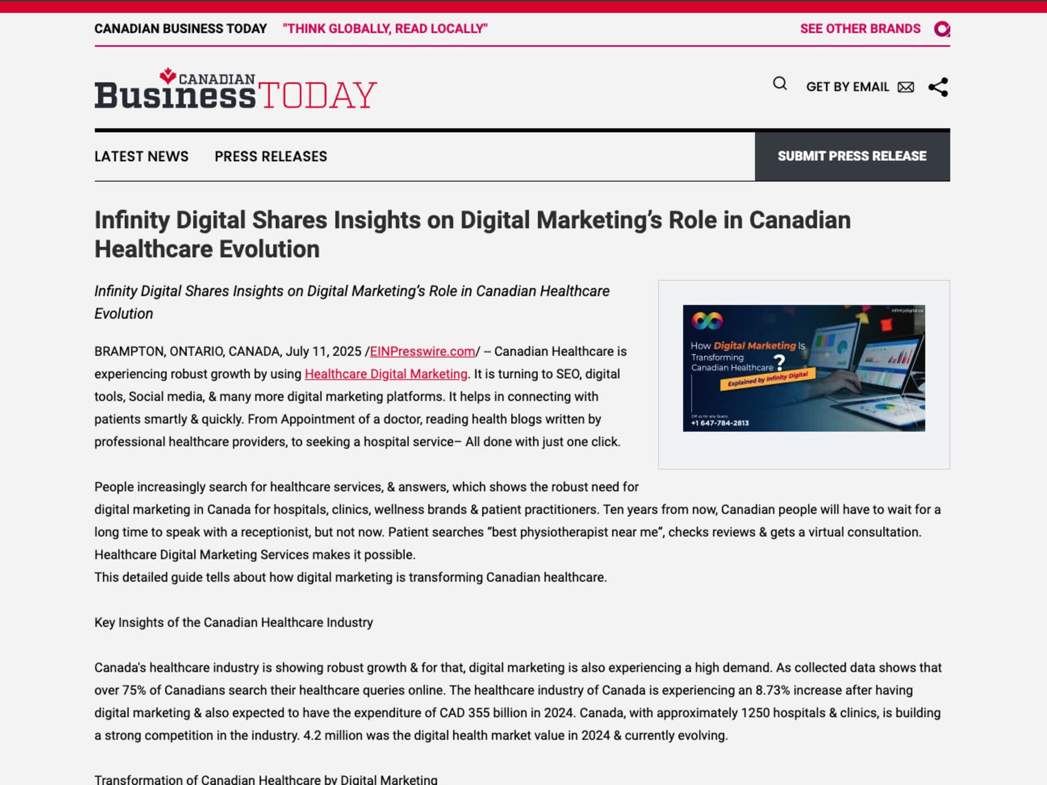 photo Infinity Digital Mississauga | Digital Marketing & Web Design Agency