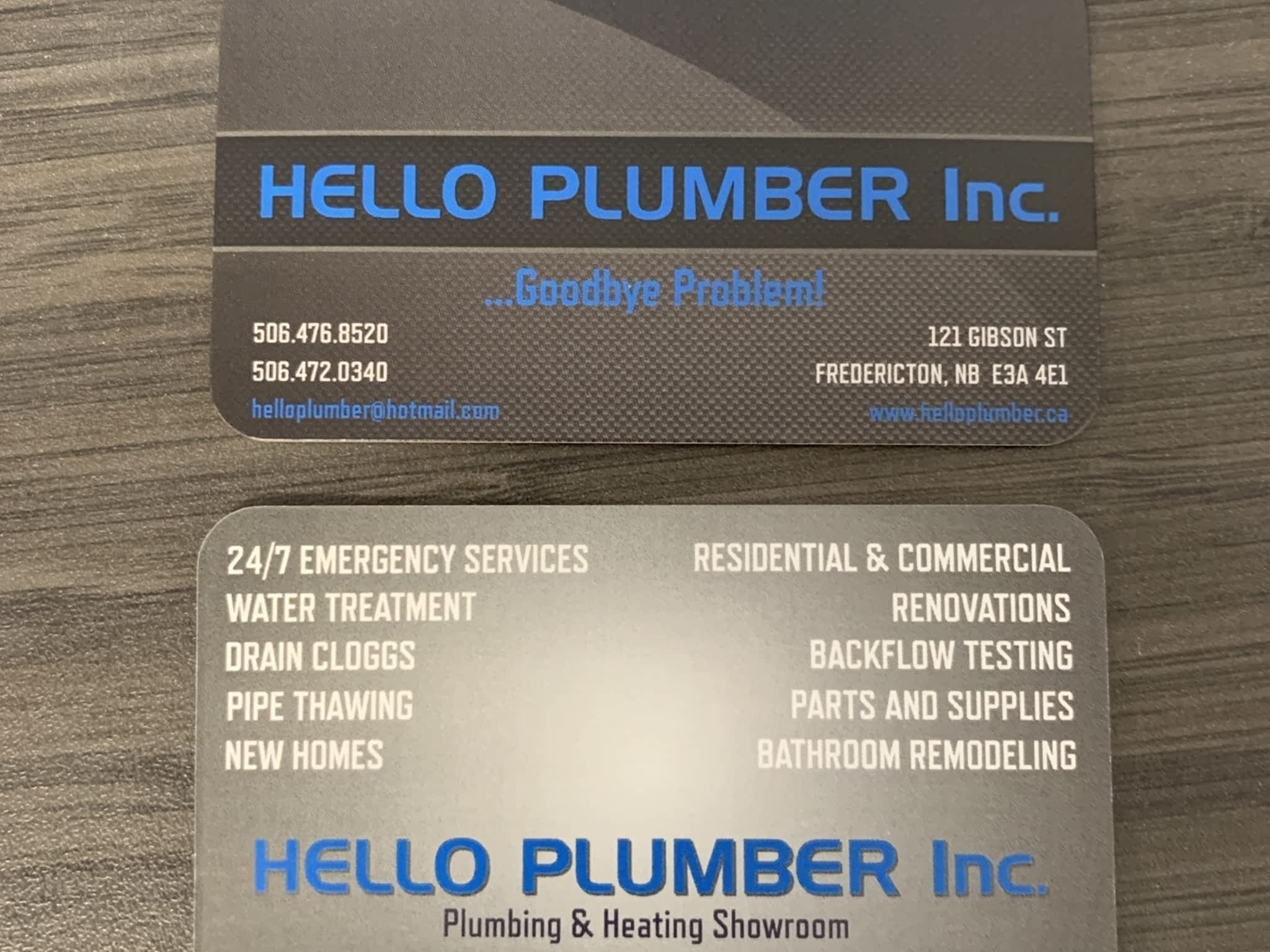 photo Hello Plumber