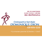 Dominique Dion Ostéopathie Familiale - Osteopathy
