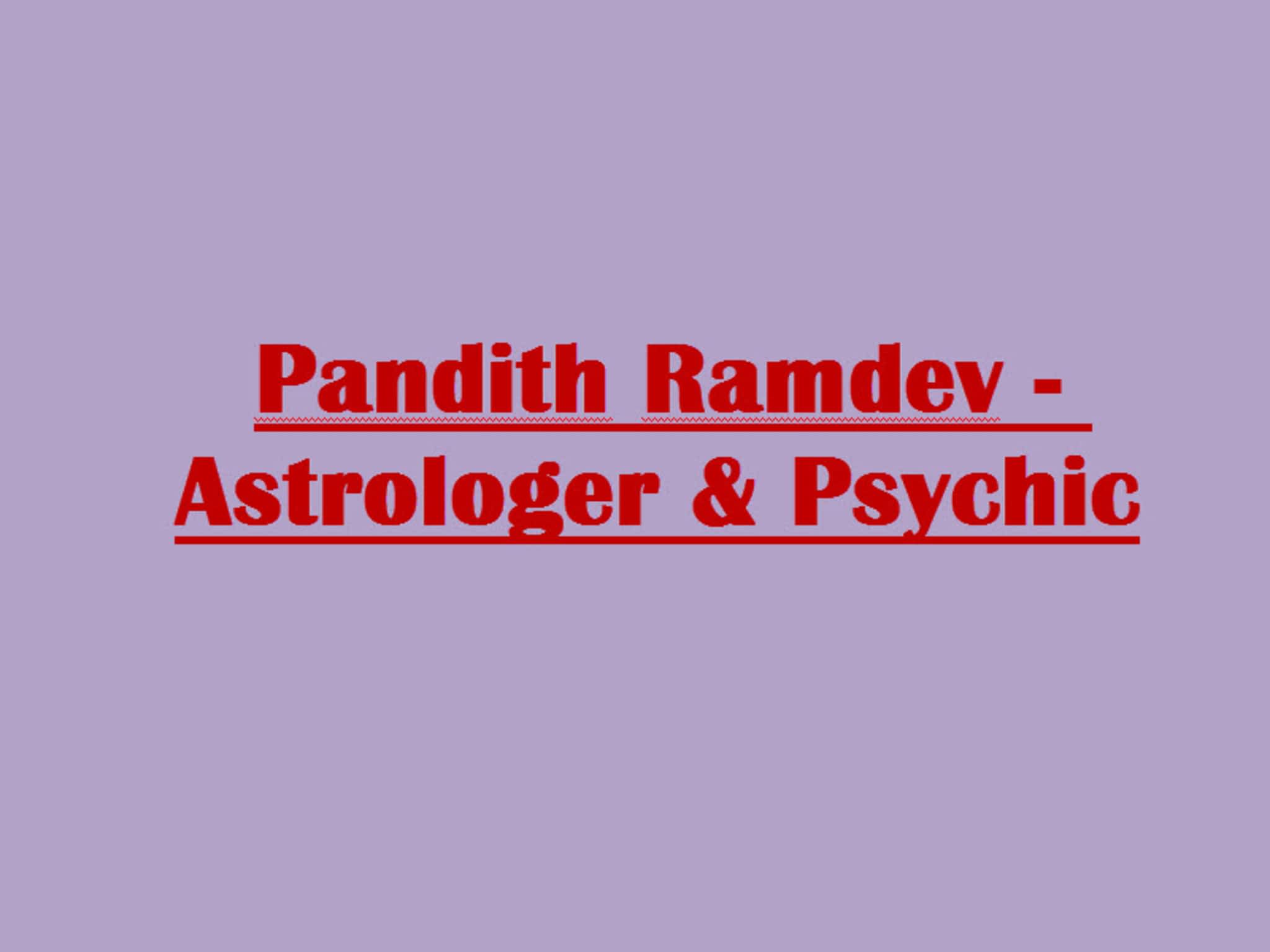 photo Pandith Ramdev - Astrologer & Psychic