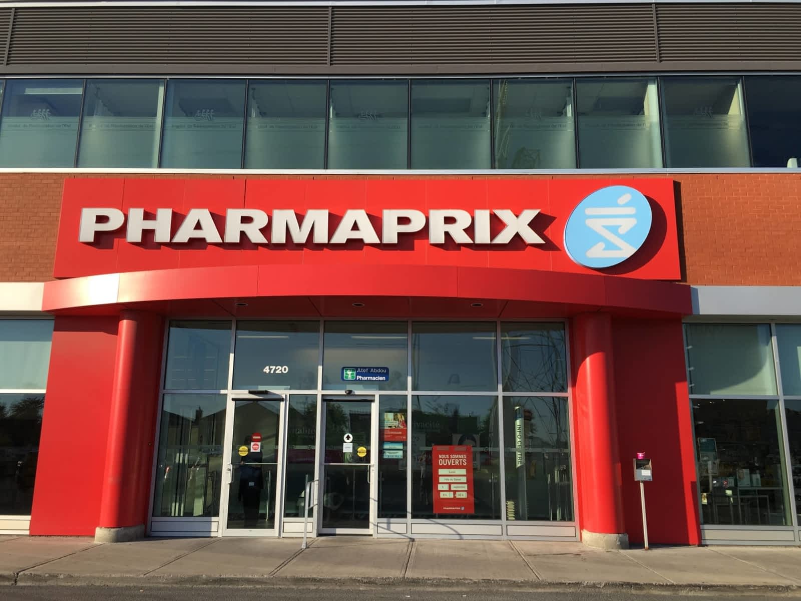 Pharmaprix Horaire d'ouverture 4720, rue Jarry E, Montréal, QC