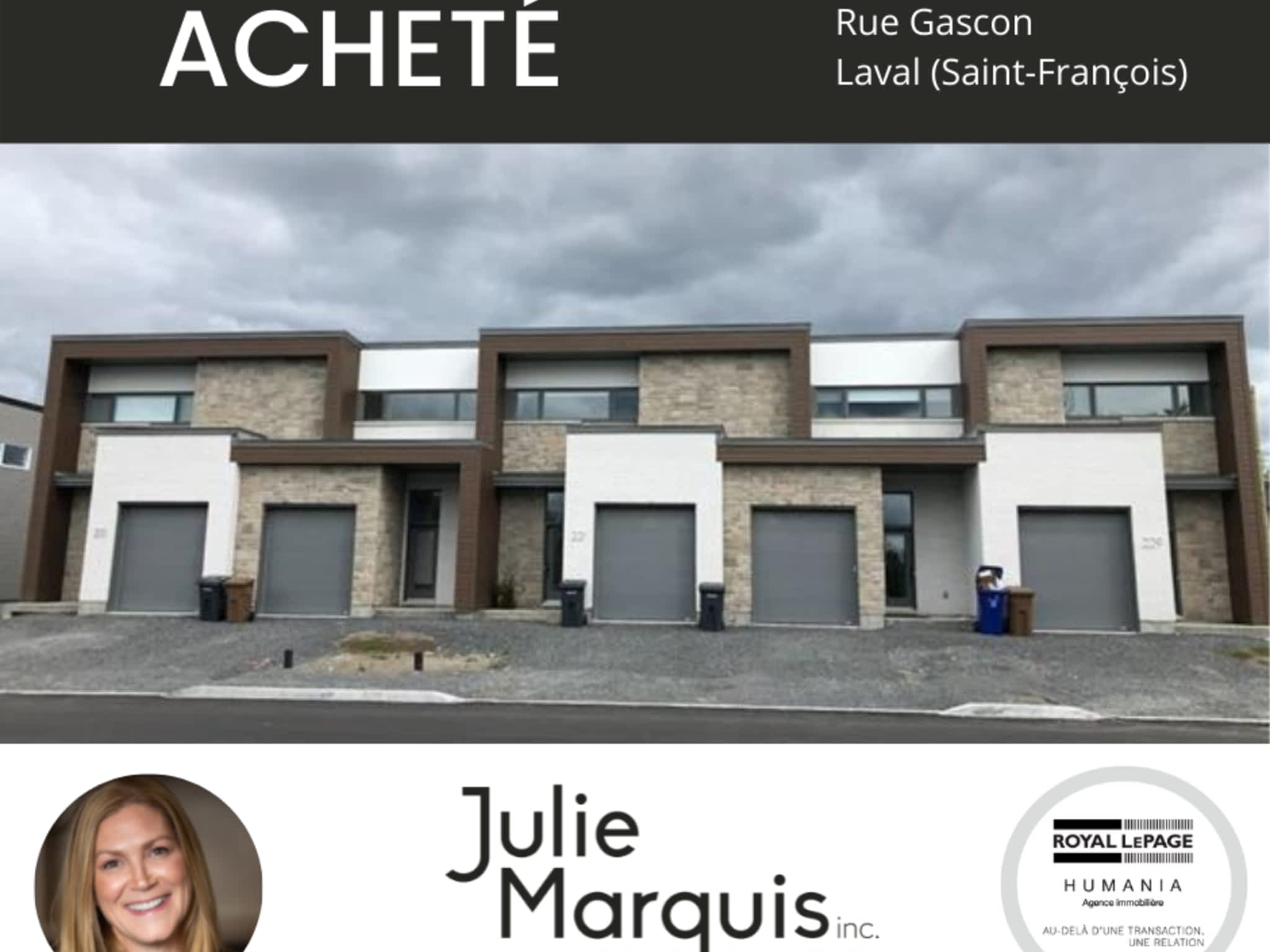 photo Julie Marquis, Royal LePage Blanc & Noir - Courtier immobilier Sainte-Thérèse