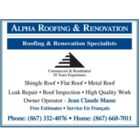 Alpha Roofing & Renovation - Couvreurs