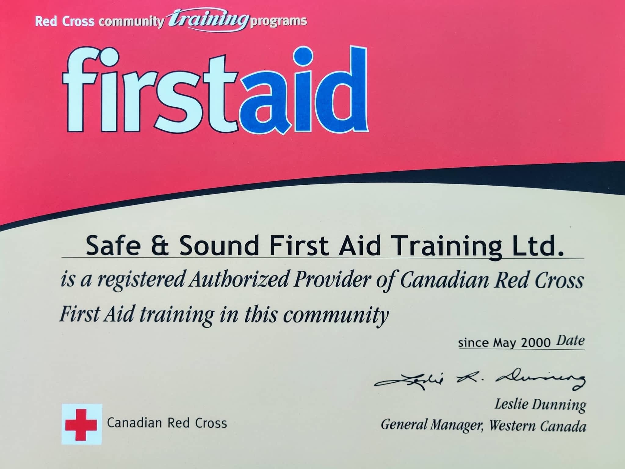 photo Safe + Sound First Aid Training Ltd